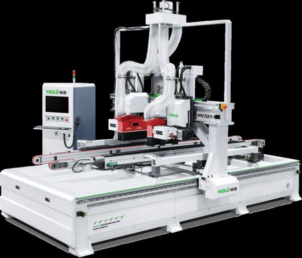 Quality Through Feed CNC Door Four-Side Cutter With Scoring Saw And Main Saw for sale
