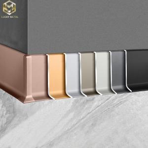 Buy cheap Residential Recessed Aluminium Skirting Profile Electroplated Finish product