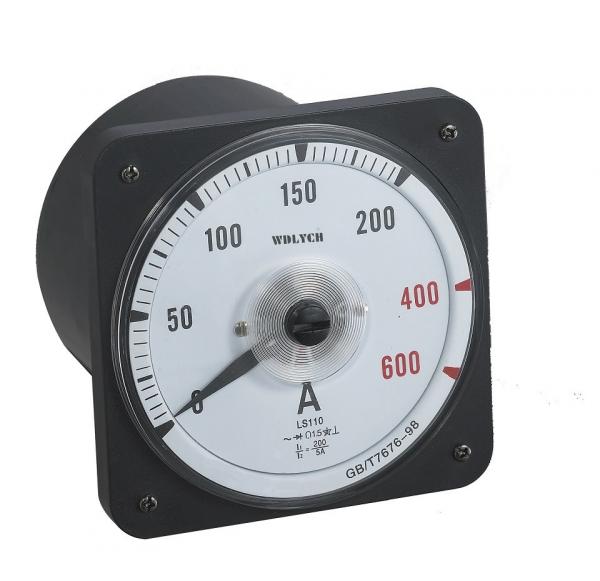 Quality Round Panel Mount Ammeter , Analog Current Panel Meter Moving Coil Structure for sale