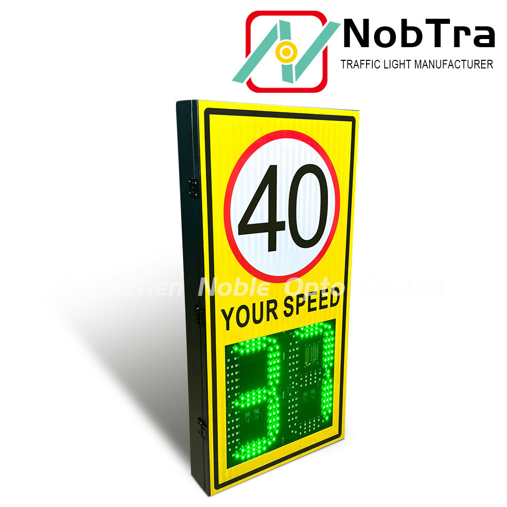 Power Source 220VAC Digital Speed Limit Signs Traffic Sign Temperature Range -40°C To 60°C Suitable for Various Road Conditions
