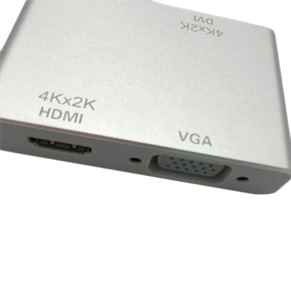 Quality Type c to usb3.0 , hdtv ,  dvi , vga(24+5) adapter for mobile phone, computer and TV Multi-purpose converter for sale