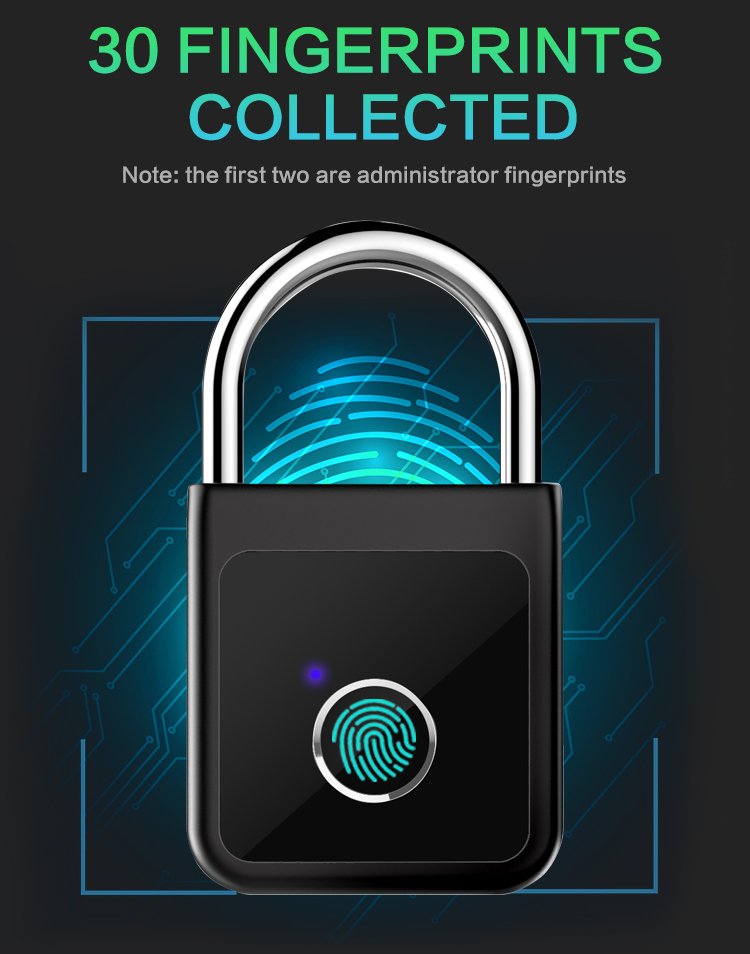 Tuya Smart Keyless Fingerprint Door Lock Phone Control Open Smart Mini