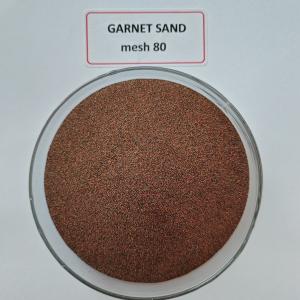 CNC waterjet cutting Abrasive medium Almandine rock Garnet sand mesh 80 HS code 25132000