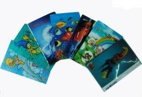 Quality PLASTIC LENTICULAR Customized PVC TPU PP PET 3d lenticular animated name cards printing for sale