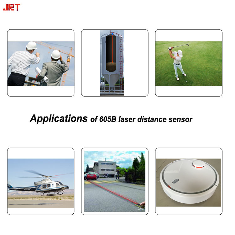 Outdoor Measuring Laser Distance Meter Sensor Module With Red Dot 63.7 * 40 * 18mm