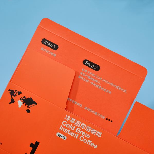 Recyclable Coated Paper Custom Color Reverse Tuck End Coffee Packaging Box for Gifts