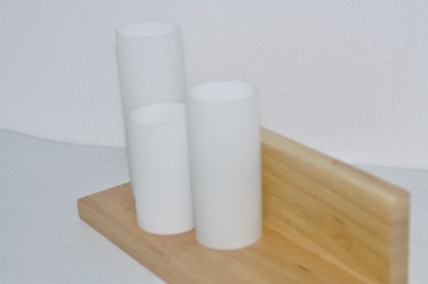 Wall mounted wood lamp with round glass shade white color,E27 LED bulb available CE/ROHS