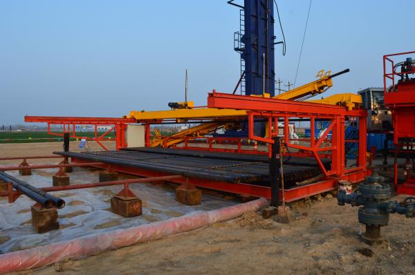 Oil Pipeline Automatic Lifting Stacking And Discharging Machine For Oil Well