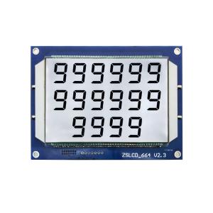 China 4.8V Electronic Lcd Display 664 Fule Dispenser TN Segment 130PIN White Backlight on sale