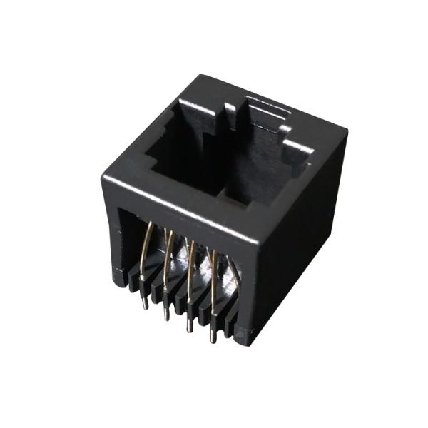 Quality Single Port RJ45 Network Connector 6P2C 180 Degree Rated Current 1.5A for sale