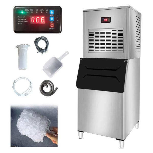 Quality 300KG Snowflake Ice Making Maker Automatic Commercial Snow Ice Maker for Business Food English Ice Storage 150kg for sale