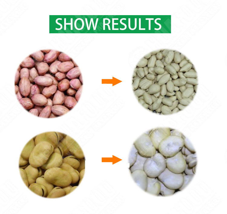 150kg/H Automatic Food Processing Machines Wet Way Cashew Peanut Peeling Machine