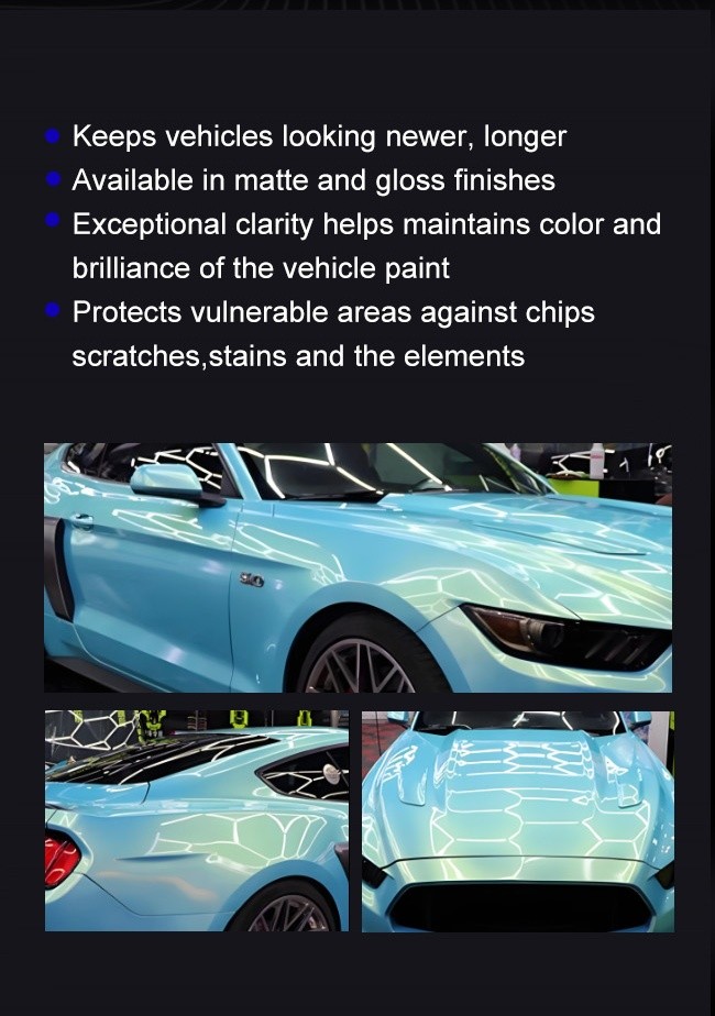 Scratch Resistant Colorful Glossy Matte TPU Color Change PPF For All Vehicles