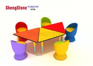 Buy cheap Coloured EDM Compact HPL Panels Comple Tables For Children Training Institutions product