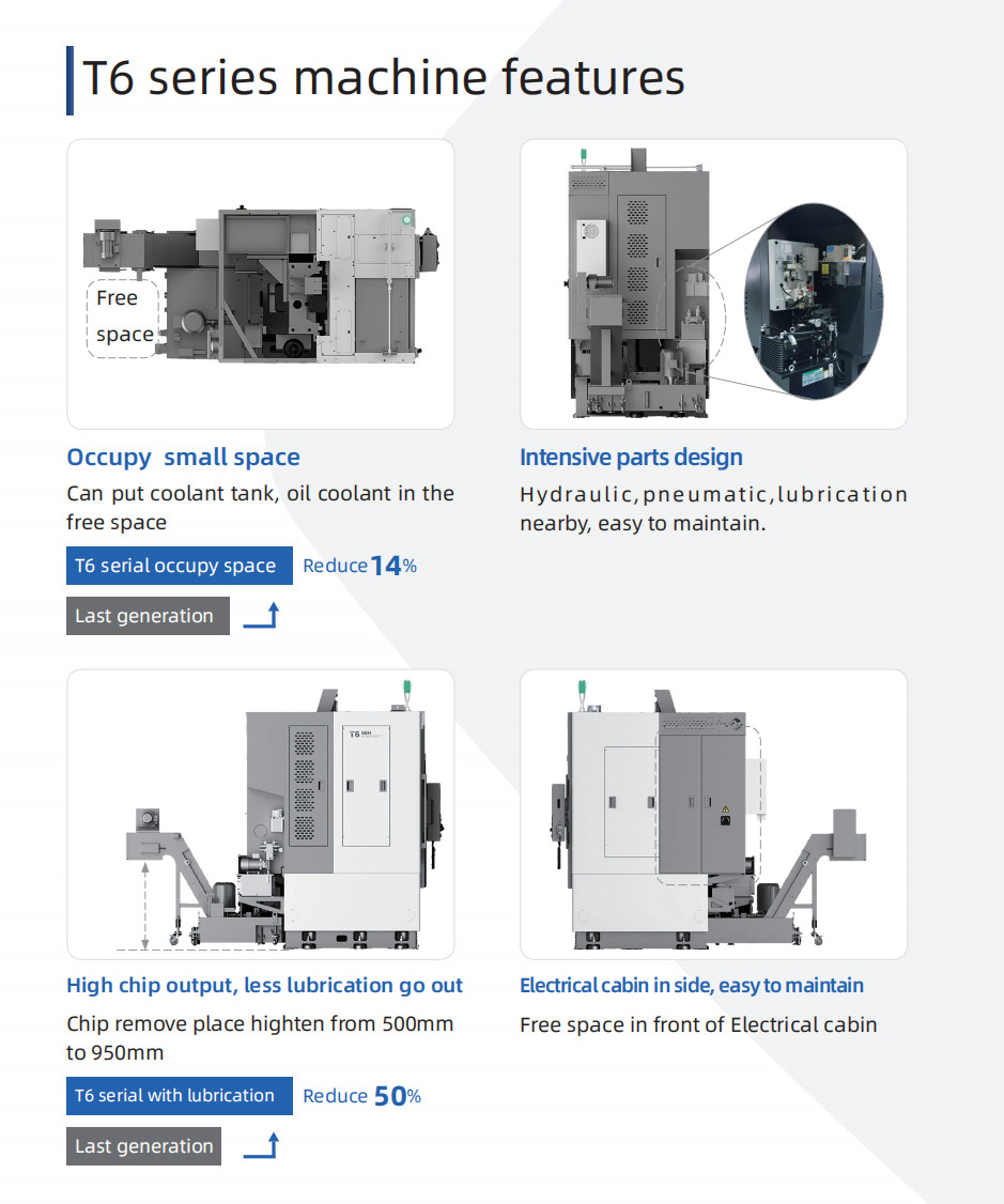 Vertical CNC Lathes T6 High Precision CNC Machining Metal Vertical Turning Lathe