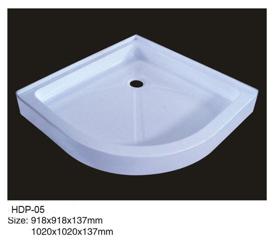 Quality Acrylic shower tray, shower basin,acrylic shower base HDP-05 for sale