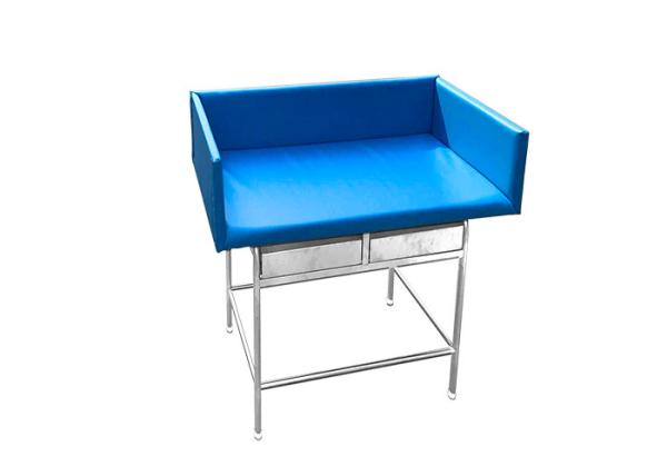 Quality Stainless Steel  Frame Infant Swadding Table With Two Drawers for sale