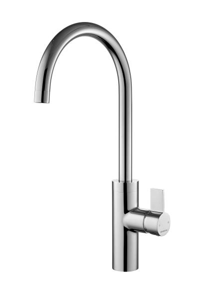 Quality Single Handle Polished Kitchen Mixer Taps With Chrome Finish T81063 for sale