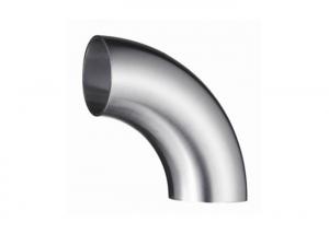 Buy cheap 304 / 304L Stainless Steel Sanitary Pipe Fittings Butt Weld Tube Elbow For Food Industry product