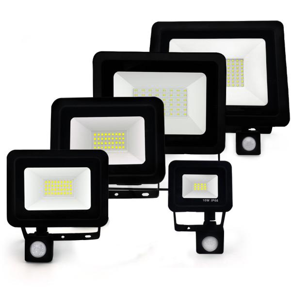 Quality Rechargeable SMD2835 IP66 Waterproof LED Flood Lights PIR Sensor for sale
