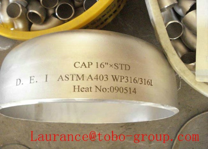 UNS32750 metal tube caps , Equal Shape steel tubing end caps