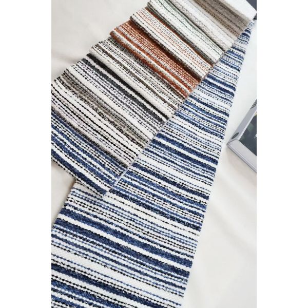 High Quality New Plain 100% Polyester Jacquard Stripe Blended Woven Chenille Sofa & Curtain Fabric Home Textile