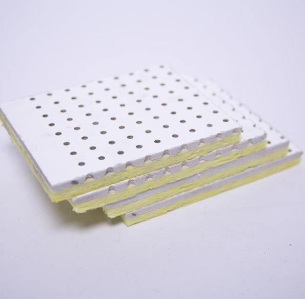 Square Edge Fiberglass Sound Absorption Ceiling Board / Panel