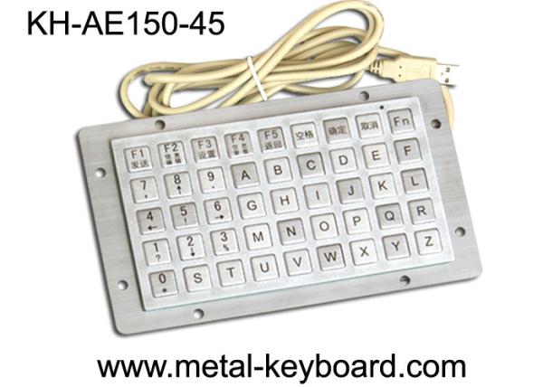 Quality IP65 Rated Anti Vandal Industrial Computer Keyboard with 45 Keys Function Keypad for sale
