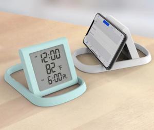 China Flipping Digital Alarm Clock Stand 1127818 MM 1 LR44 Multifunctional on sale