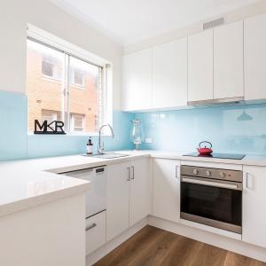 Flat Pack Lacquer Kitchen Cabinets Matte White Custom
