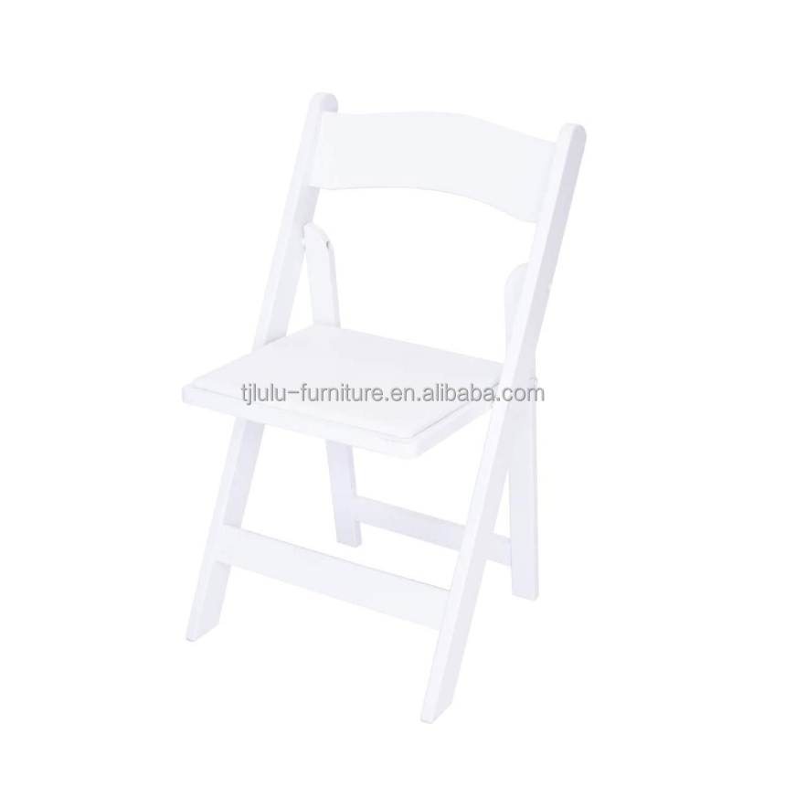 Nordic Modern Natural Upholstered Solid Wood Folding Chair for Restaurant Hotel Dining Room Furniture Restaurant