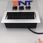 BNT 11+ years factory supply pop up type hidden table desktop power socket box
