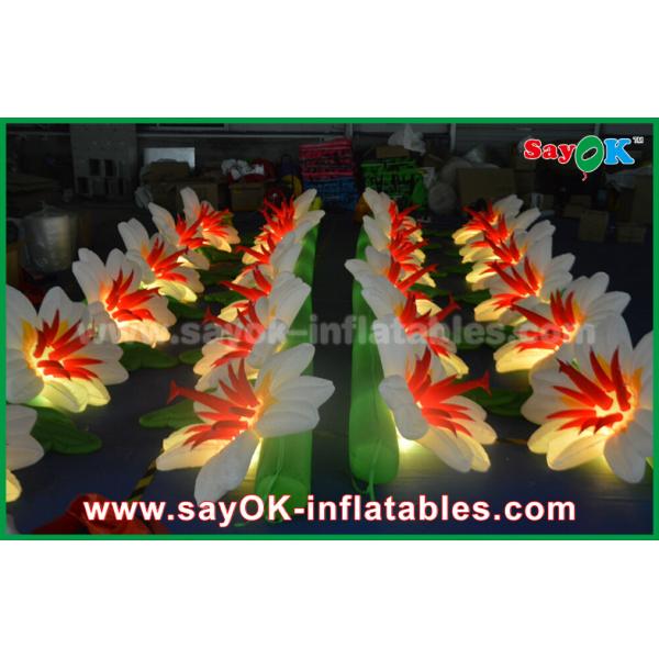 Party Inflatable Lighting Decoration Led Flower Chain Oxford Cloth Inflatable Flowers With LED Lights