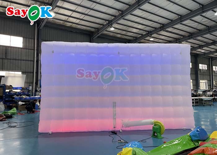 19.7ft Commercial Inflatable Led Light Tent Outdoor Inflatable Air Cube Tent For Party Events