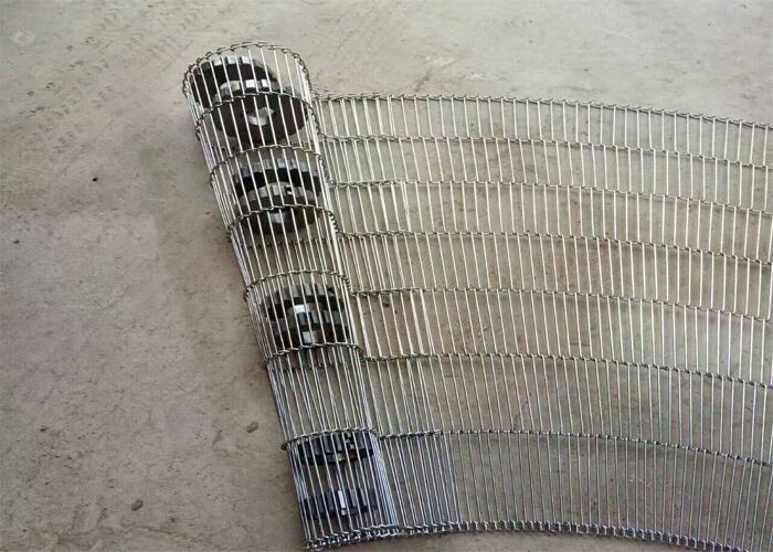 Light Structure Enrober Wire Belt Anti Rust Corrosion Resistant Dehydration System Use