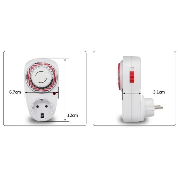 USA mechanical timer 24 hours 3-pin plug socket 230V 16A
