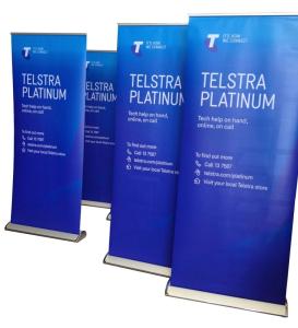 Polyester Sublimation Roll Up Stand Design 80X200cm Big Base Roll Up Banner