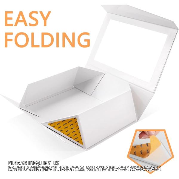 Groomsmen Proposal Boxes, Magnetic Closure Rectangle Collapsible Boxes For Gift Packaging (Matte Black)