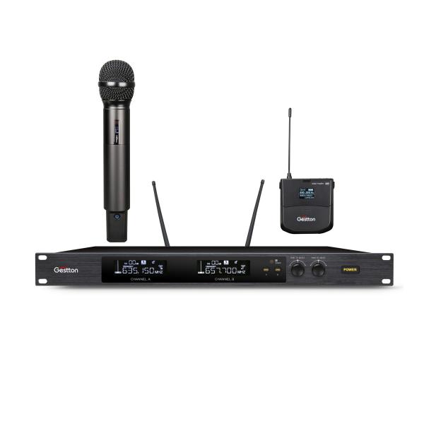 Quality 6dBuV Sensitivity UHF Wireless Microphone For Singing Speech Teaching for sale