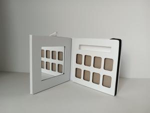 Buy cheap C2S Paper Matt Make Up Triangle Eyeshadow Palette 8 Colors With Mirror product