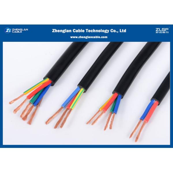 PVC Insulated Wire And Low Smoke Cable / Copper Conductor Wire 30 Year Shelf Life(RVVB, RV, RVVP)