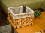 Wicker storage baskets with mat customize size handcraft wicker arts ECO square