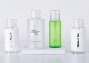 China Silk Screen Printing Custom Cosmetic Bottles 200ml With Flip Top Cap on sale