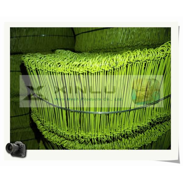 PVC Coated Double Loop Tie Wire Galvanised Φ1.2mm X L 16cm Binding Bar Tie Wire For Bag Closures
