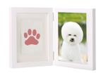 Customized Pet Keepsake Frame Ink Pad Paw Print Memorial Picture Frame