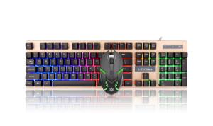 Buy cheap Waterproof Computer Hardware Devices , Suspended Colorful LED Light USB Gaming Keyboard product