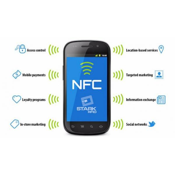 ISO14443A Rewritable Nfc Smart Tags / Adhesive Waterproof Nfc Stickers