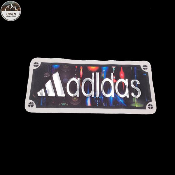 3D Brand Logo Custom Leather Patches , Custom Name Patches For Handbag / Hoodie