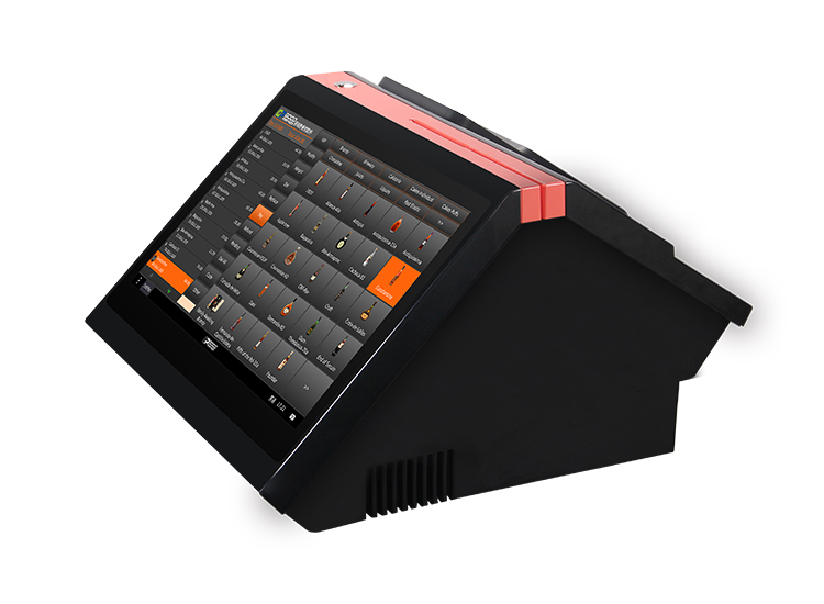 Capacitive Touch Screen Dual Display POS System with Built-in 80mm Printer 14.1 Inch