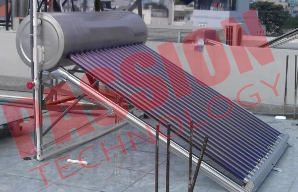 Quality CE Approved Vacuum Tube Solar Water Heater Open Loop with Assistant Tank for sale